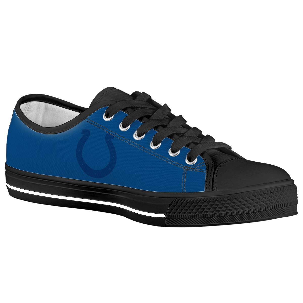 Men's Indianapolis Colts Low Top Canvas Sneakers 002